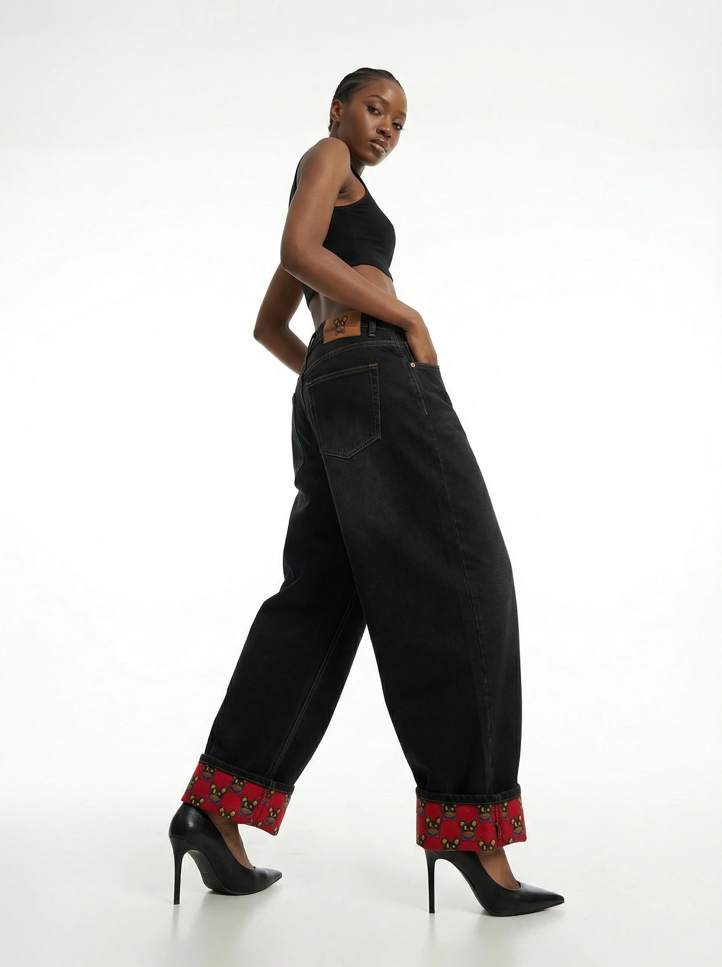 Wide leg Teddy taBB Denim