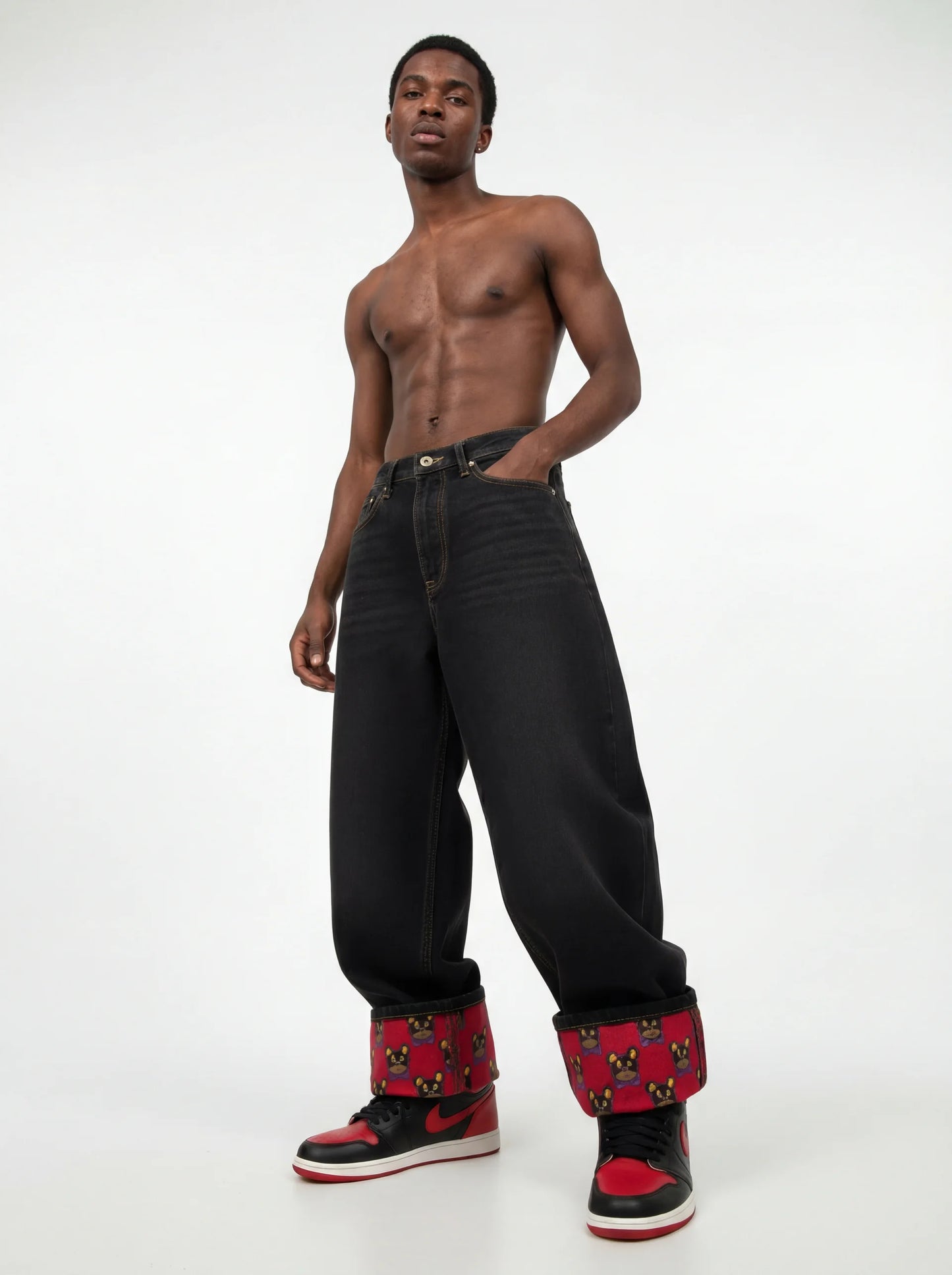 Wide leg Teddy taBB Denim