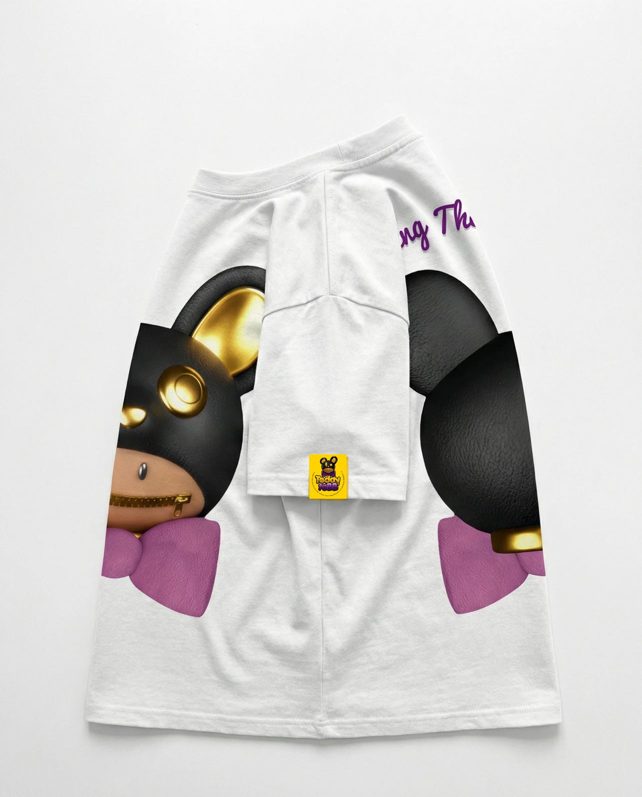 White teddy taBB Box fit shirt
