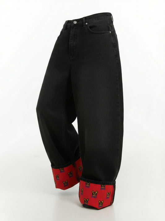 Wide leg Teddy taBB Denim